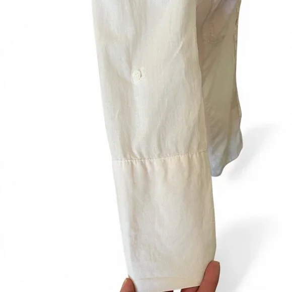 James Perse Sheer Slub Side Panel Size 3 Minimalist Quiet Luxury Casual Normcore - Picture 5 of 13